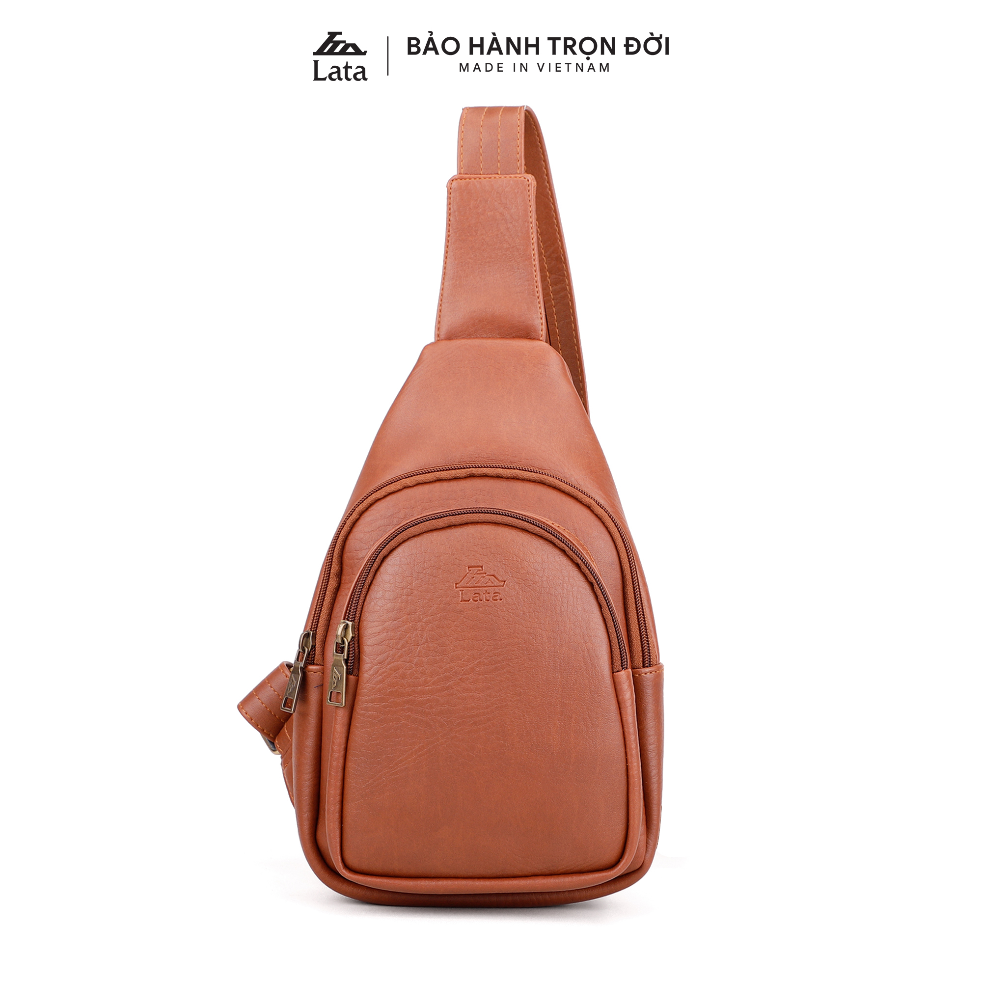 Balo Lata (Thời trang nam đi chơi cỡ nhỏ - Balo đeo chéo da BALC24)