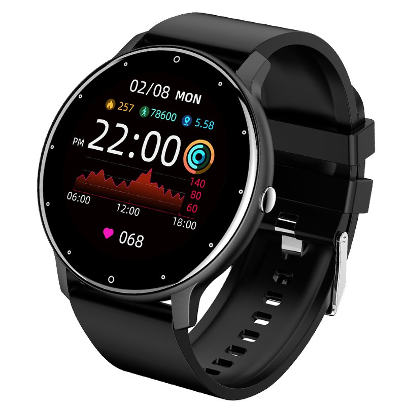 Zl02D Smart Watch Measures Heart Rate, Blood Pressure, and Personal Health Monitoring for Men.