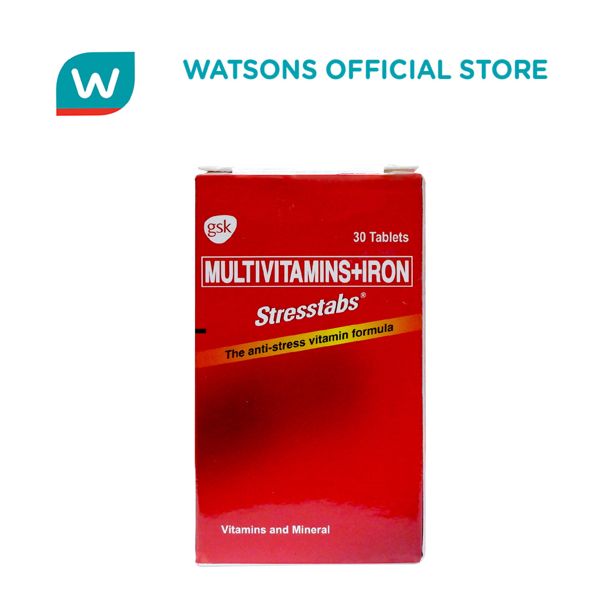Stresstabs Multivitamins + IIron Bottle of 30 Tablets Lazada PH