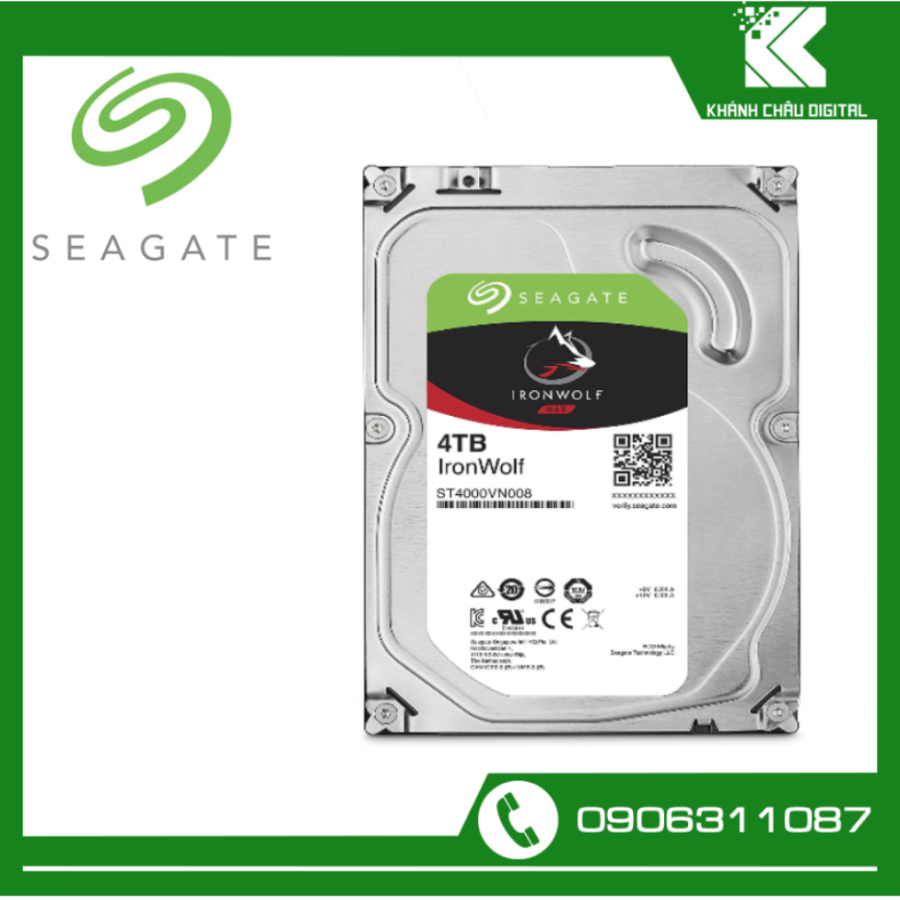 Ổ Cứng HDD Seagate IronWolf 4TB/64MB/3.5