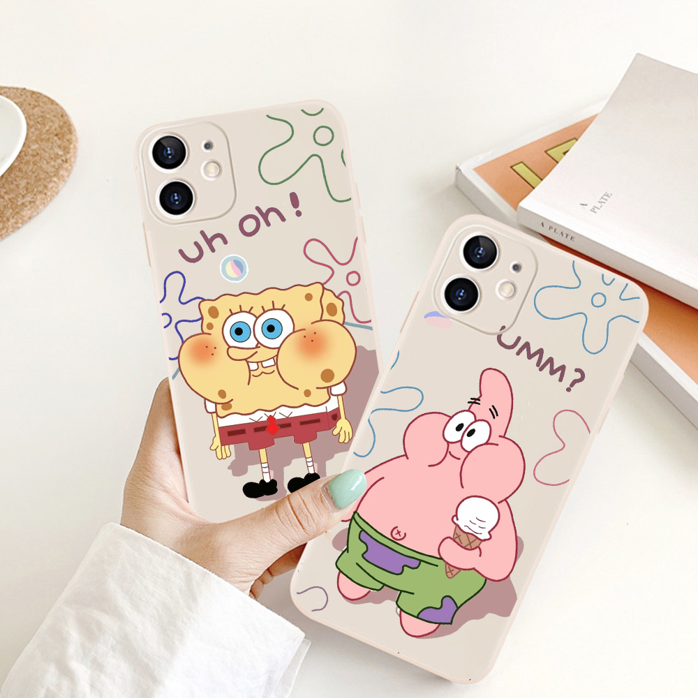 Ốp Lưng Iphone Hình Patrick, TPU Cạnh Vuông , mềm BVC Cho Iphone6/6s/7/8/7plus/8plus/6plus/6splus/11/11pro//11promax.- Phụ Kiện Sen