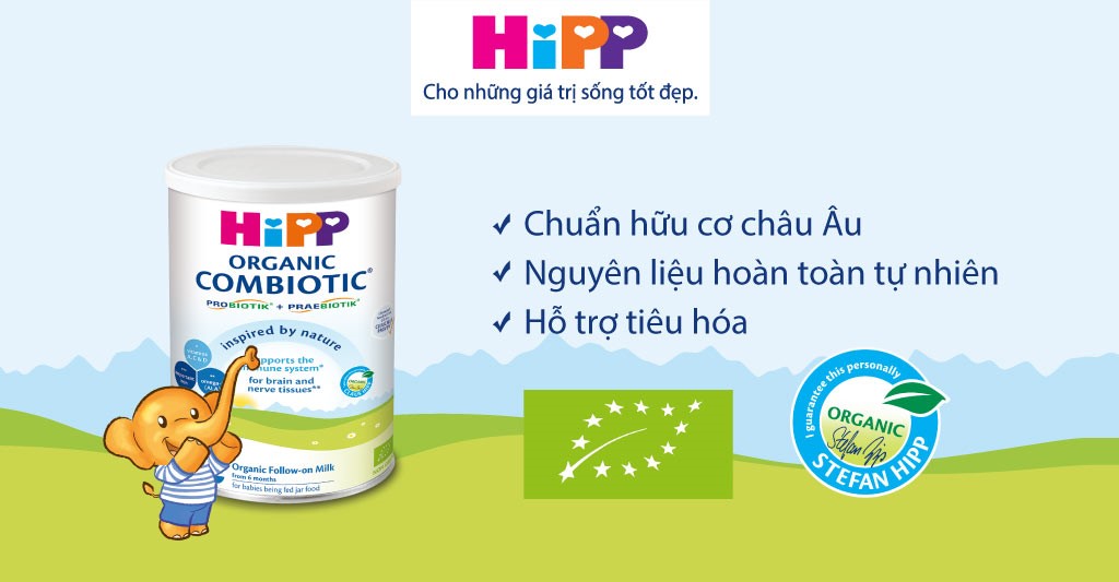 Sữa HiPP HMP Mẫu Mới Số 1, Số 2, Số 3, Số 4 Lon 800G