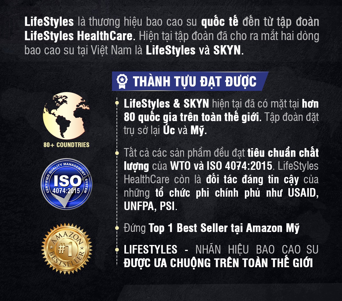 Bao Cao Su LifeStyles Zero Super Thin Siêu Mỏng Cao Cấp Hộp 3 bao