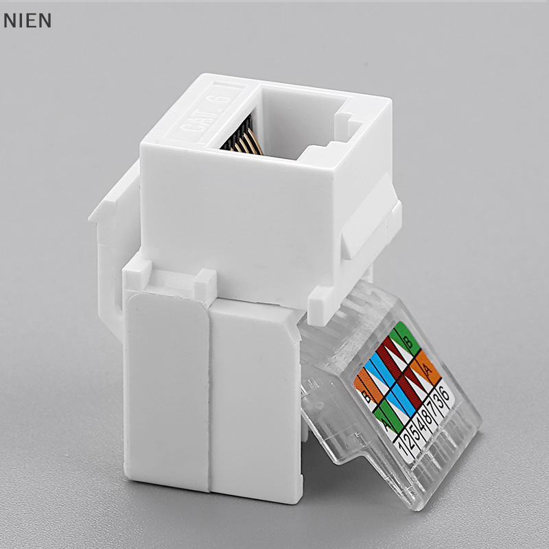 Nien bộ chuyển đổi đầu nối giắc cái keystone cat6 utp rj45 cáp mạng lan internet