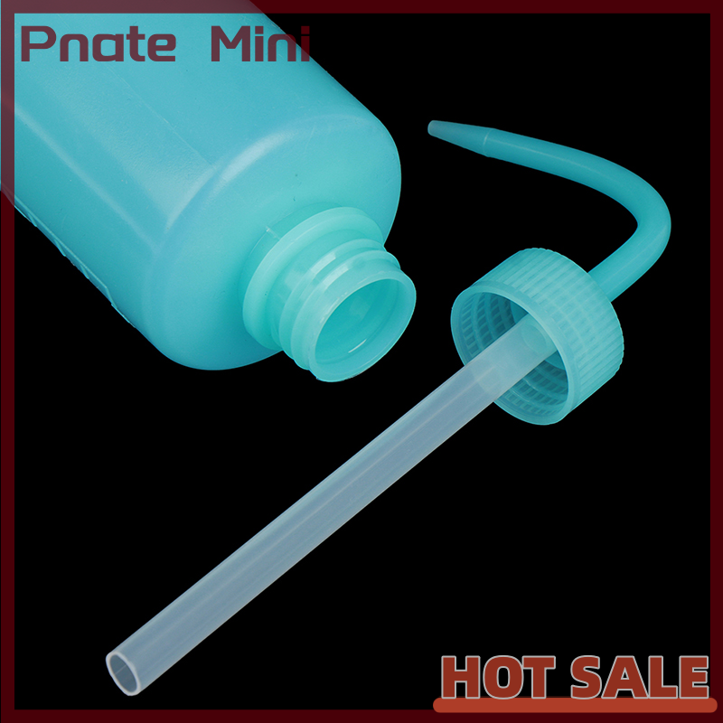 Pnate 1PC Wash Clean Clear White Plastic Green Soap Lab Wash Squeeze Diffuser Bottle