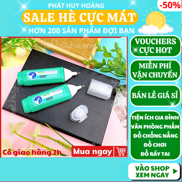 Combo 2 Bút xóa nước No 019 giá rẻ, bút xoá nước, đồ dùng học tập, Phát Huy Hoàng