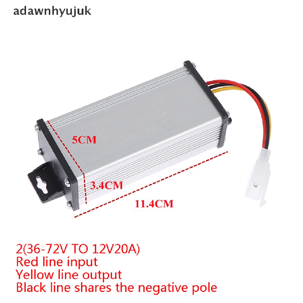 Bộ chuyển đổi nguồn điện dc 36v 48v 60v 72v 96v sang 12v 10a 20a cho xe đạp điện