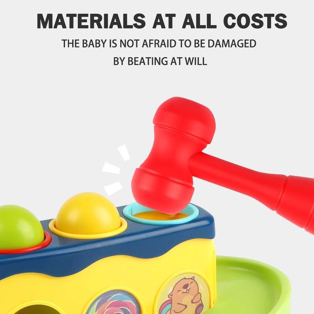Boys and Girls Stacking Balls Interactive Hammer Toy Making Sounds ...