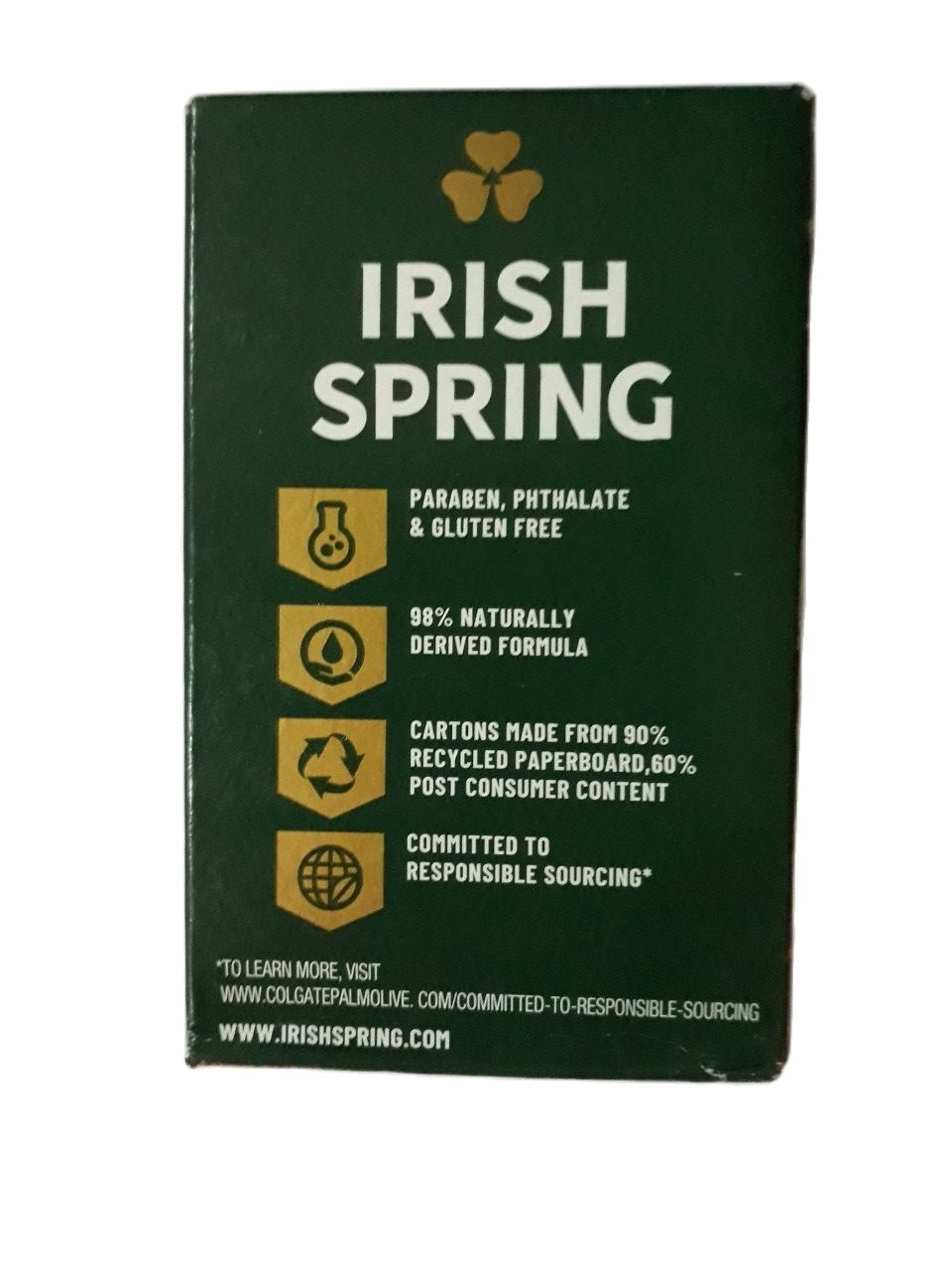 Xà phòng tắm kháng khuẩn dạng  cục Irish Spring 127g( Mẫu mới)
