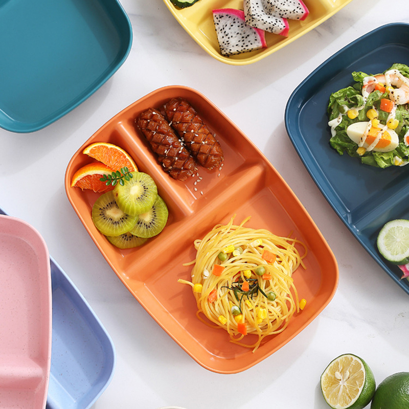 Divided%20Dish%20Diet%20%20Dinner%20Plate%20Kitchen%20Dinnerware%20Portion%20Plates%20For%20s%203%20Compartments%20Microwave%20Safe%20Queena%20-%20Image%207