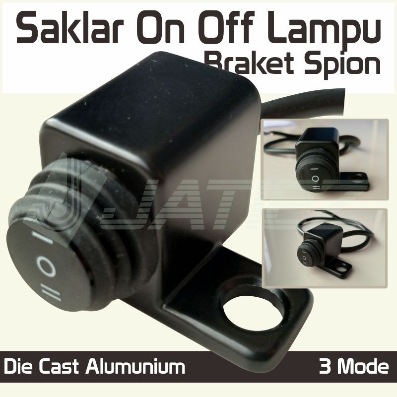 Saklar Lampu Motor On off On Spion Universal Saklar 3 Mode Aluminum ...