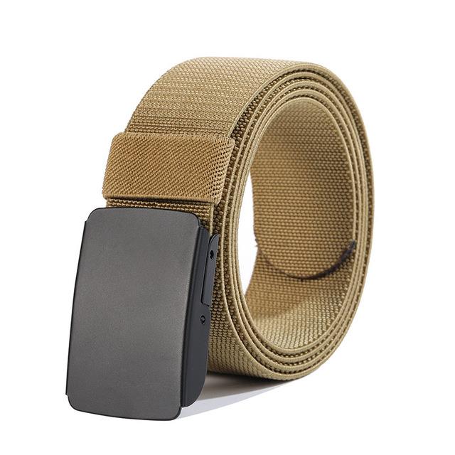 New Men's Nylon Military Waist Canvas Belt High Quality Outdoor Travel Tactical Jeans Adjustable Belts For Male 130cm Fashion