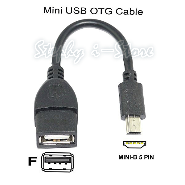 【READY STOCK】USB A Female to Mini USB B 5 Pin Male Adapter Cable | Lazada