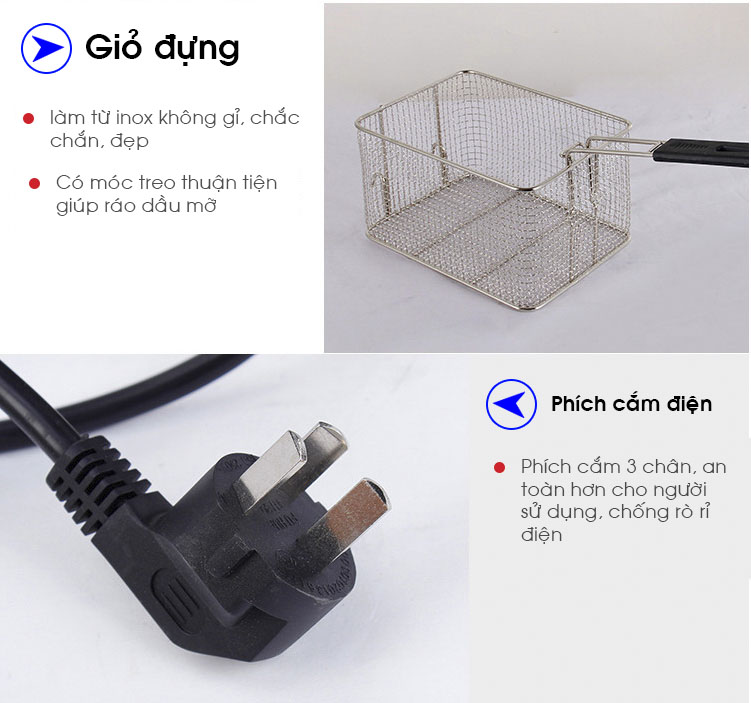 Bếp chiên nhúng điện đôi 2 bếp Sunny SN02 ( Bảo hành 12 tháng )