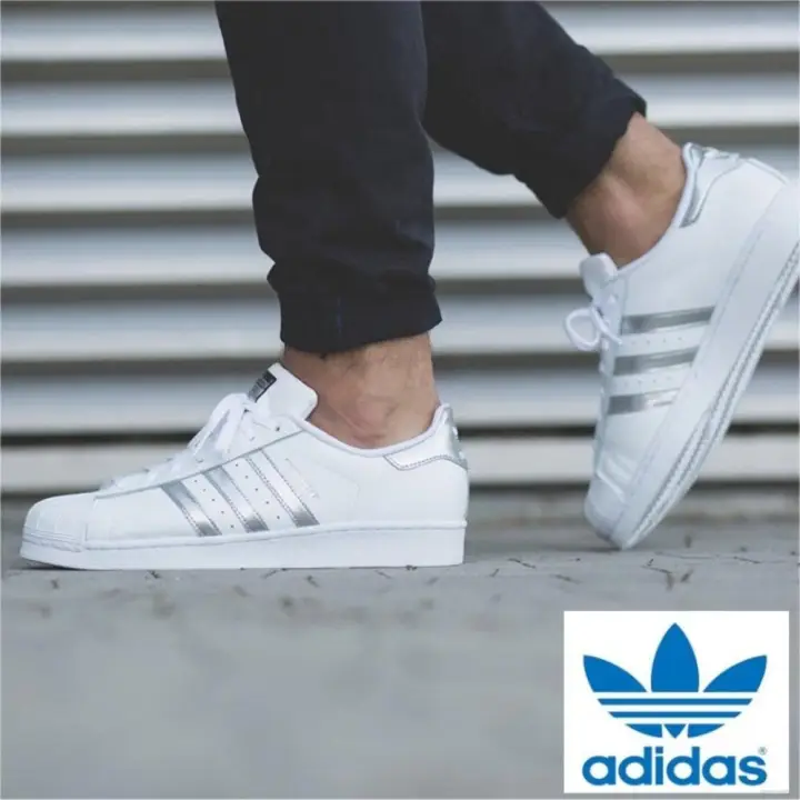 Adidas Originals Superstar AQ3091 White/Silver Shoes 100% Original | Lazada  Singapore