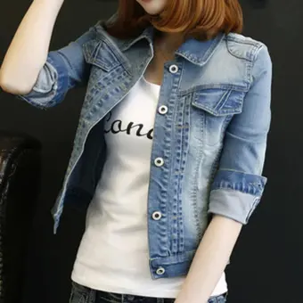 short jeans jacket for womens