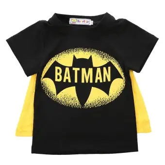 boys superman shirt with cape