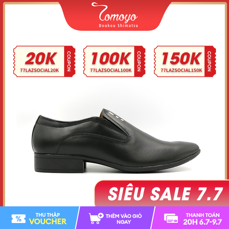 Giày da nam bit loafer tomoyo tmn06401