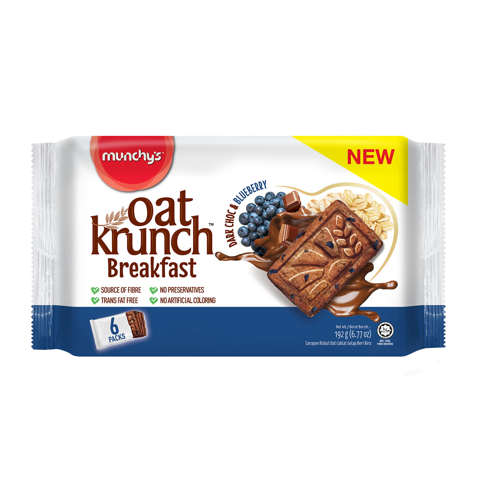 Munchy's Oat Krunch Breakfast Dark Chocolate With Blueberry Cookies ...