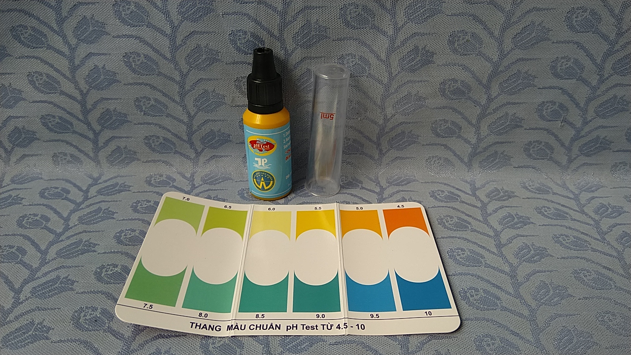 Bộ kiểm tra pH dùng cho bể cá.