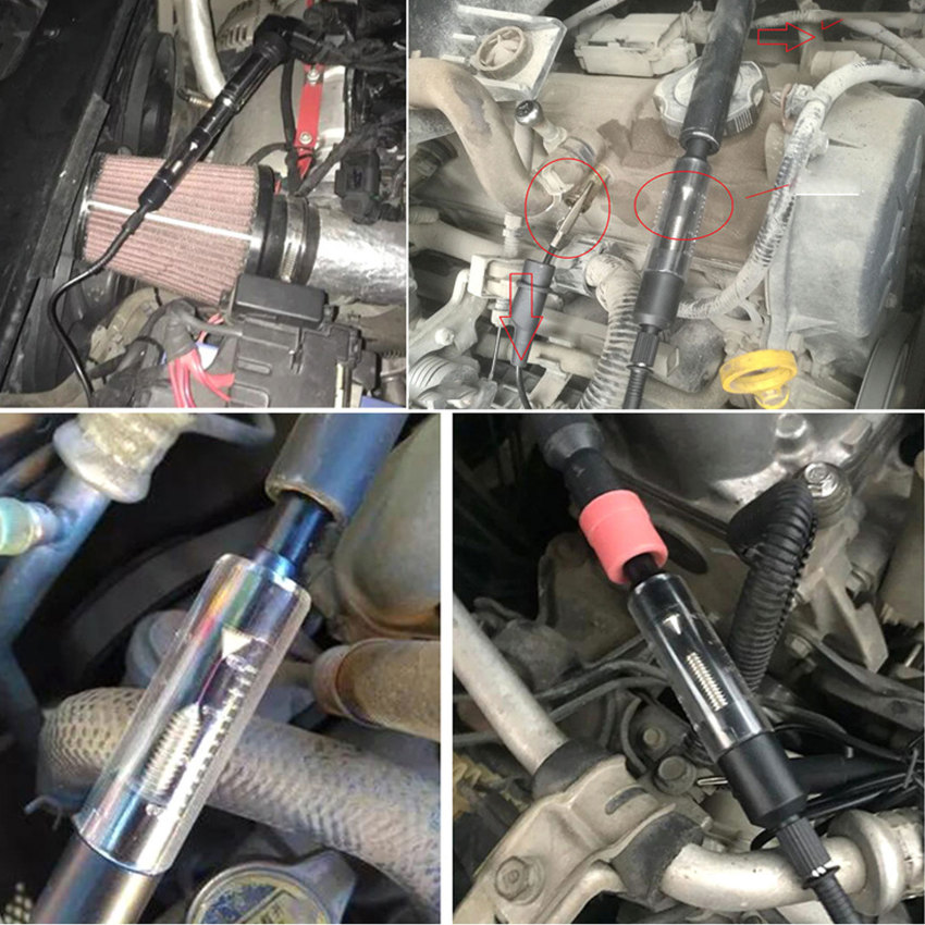 【Ready Stock】Adjustable Car Spark Range Test Spark Plugs Tester Wires Coils Diagnostic Tool Coil Ignition System Tester Repair Tool