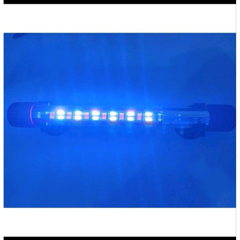 Lampu LED Celup Tanning Aquarium Aquascape SAKKAI PRO DAY NIGHT UVA & UVC T4 K80 + PACKING PIPA