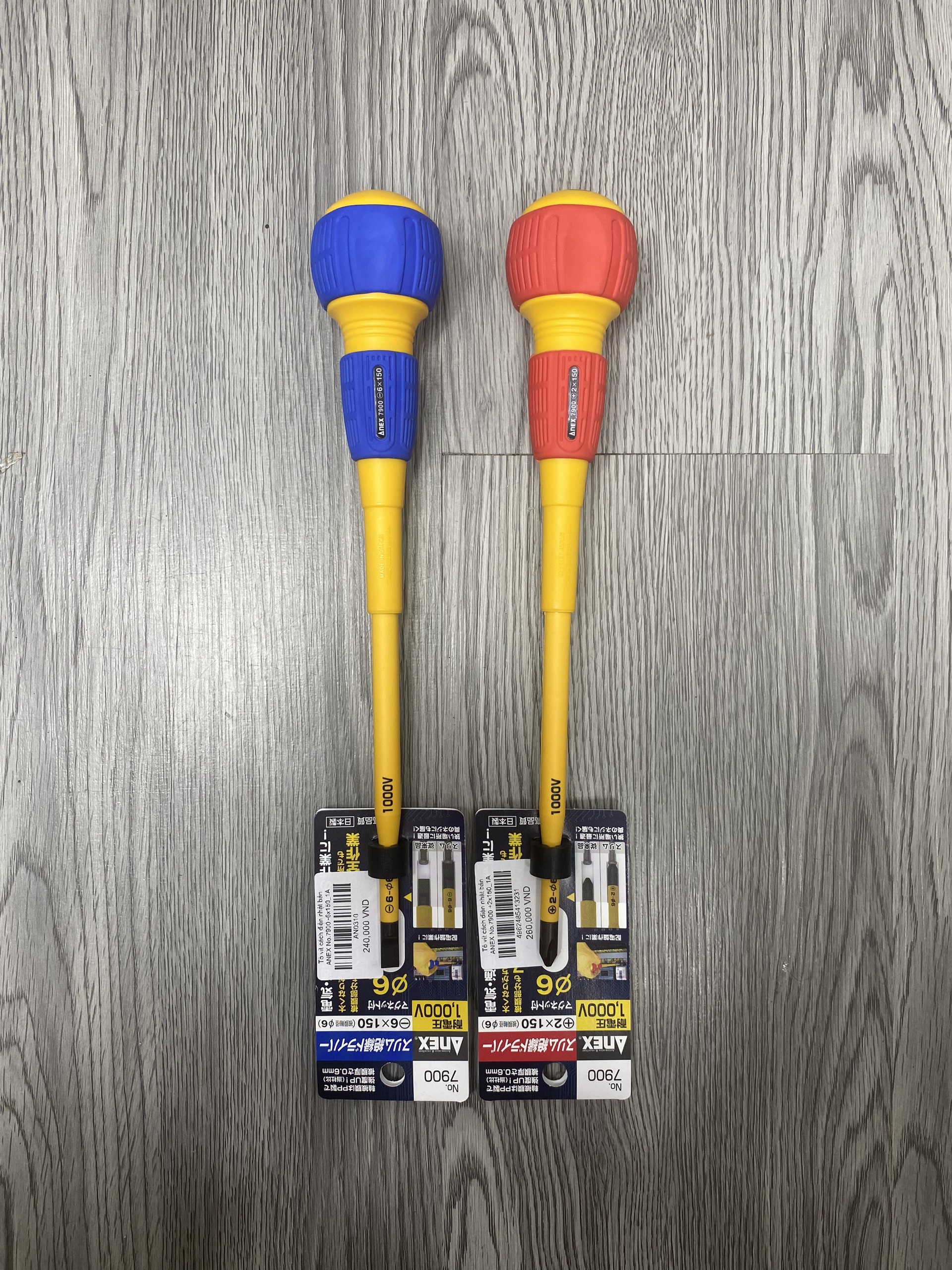 Tô vít cách điện Anex No.7900 -6x150 và +2x150