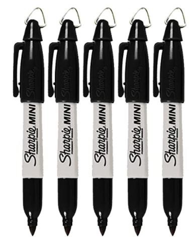 【Sell-Well】 5 Sharpie Marker Pens 35113 Golf Bag Mini Label With Hook ...