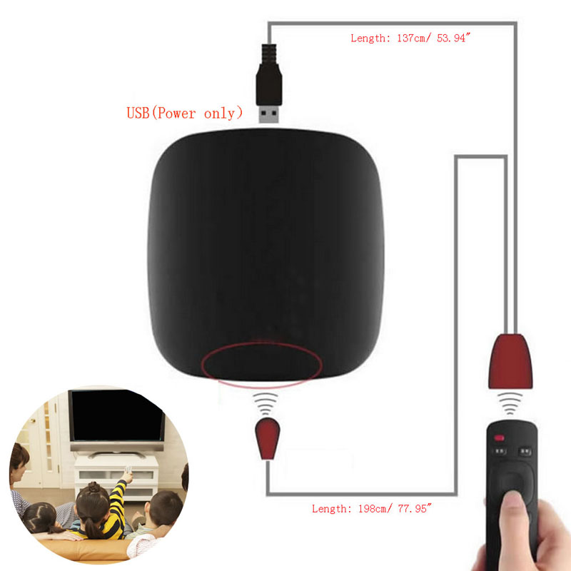 IR Hồng Ngoại Điều Khiển Từ Xa Bộ Thu USB Bộ Mở Rộng Bộ Lặp Cáp