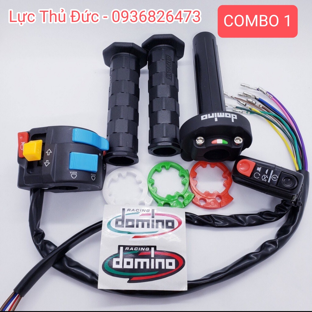 Combo cùm tăng domino + cùm công tắc fz + bao tay daytona