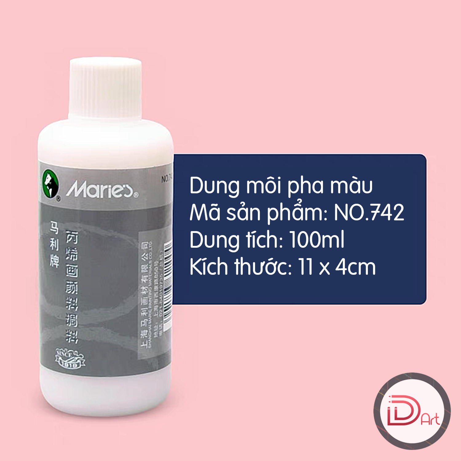 Dung môi phủ bóng màu Acrylic MARIE's 180ml