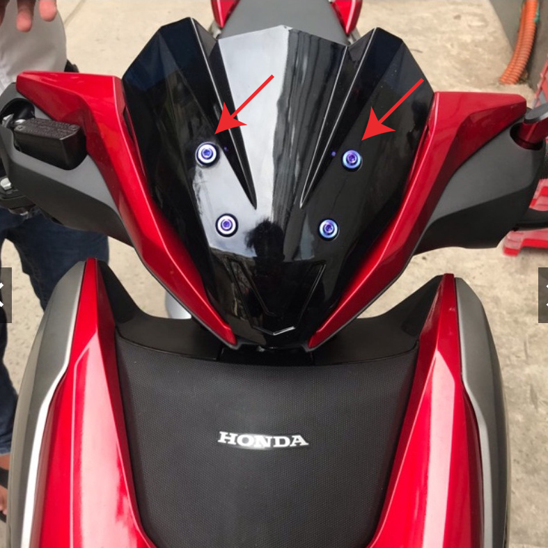 Ốc TITAN GR5 Gắn Mão Xịn (Mào Chắn Gió) Winner X v2