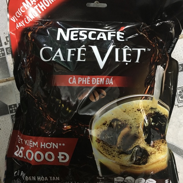 Nescafe Cafe Việt hòa tan đen đá ( Bịch 35 gói x 16g )