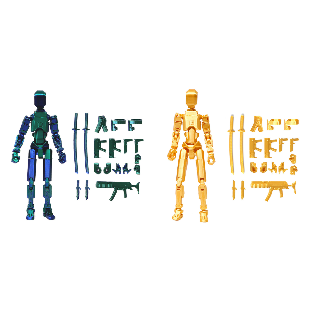 【Great Selection】 Multi-Jointed Movable Shapeshift Robot Titan 13 Action Figures 3D Printed Mannequin Toys Kids Adults Children Game.