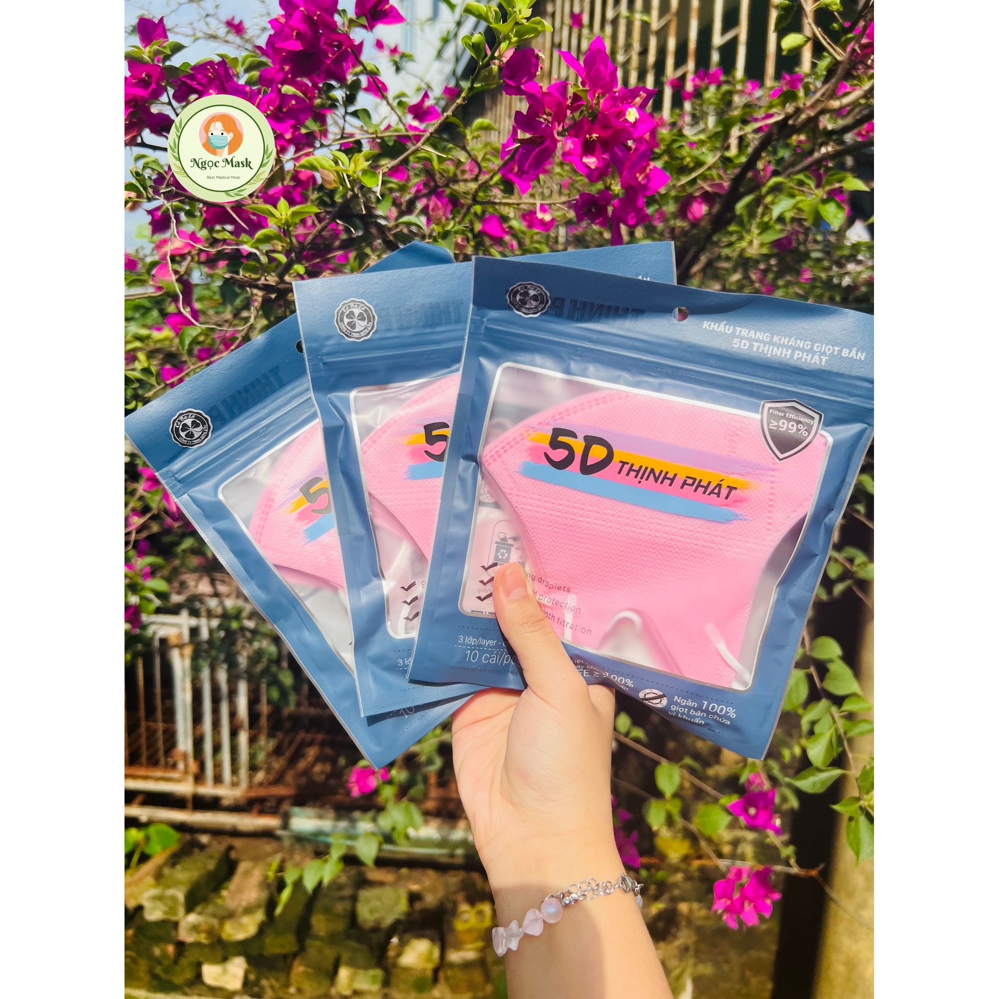 [SET 200] CHIẾC KHẨU TRANG 5D THỊNH PHÁT