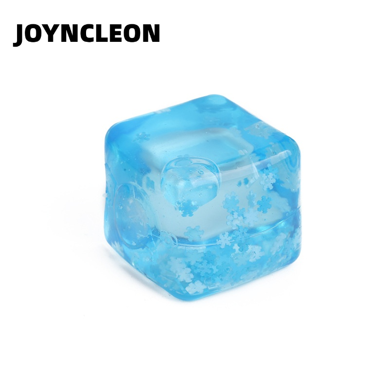 JOYNCLEON Đồ chơi bóp hình khối làm mát mùa hè với thiết kế bông tuyết-đồ chơi bóp mềm Relief cho trẻ em và người lớn