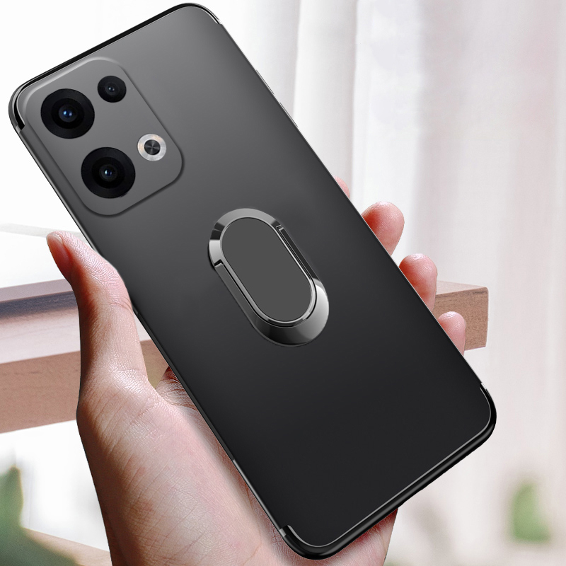 For OPPO Reno 13F 13 Pro Case Soft Silicone Matte Full Protector Shockproof Car Adsorb Holder Ring For OPPO Reno13 F Reno13 Pro Back cover Phone Cases