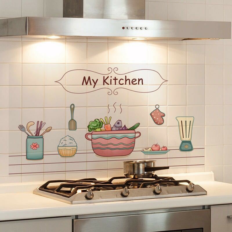 Decal dán bếp chống dầu mỡ cách nhiệt My Kitchen