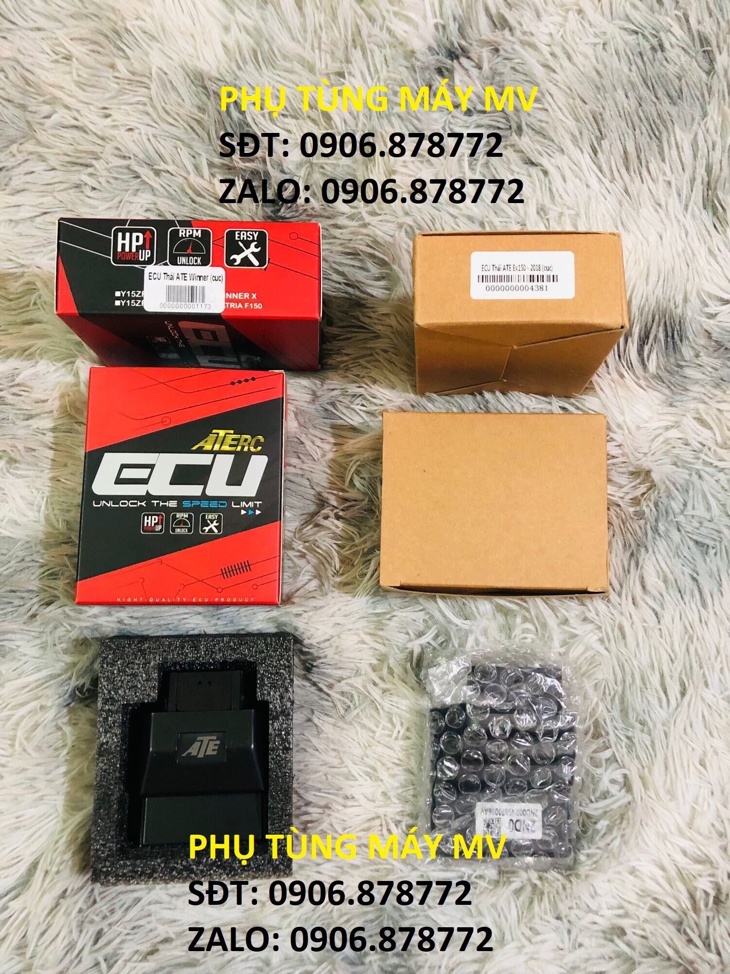 ECU ATE mở tua máy sẵn cho xe EX150/WINNER SONIC