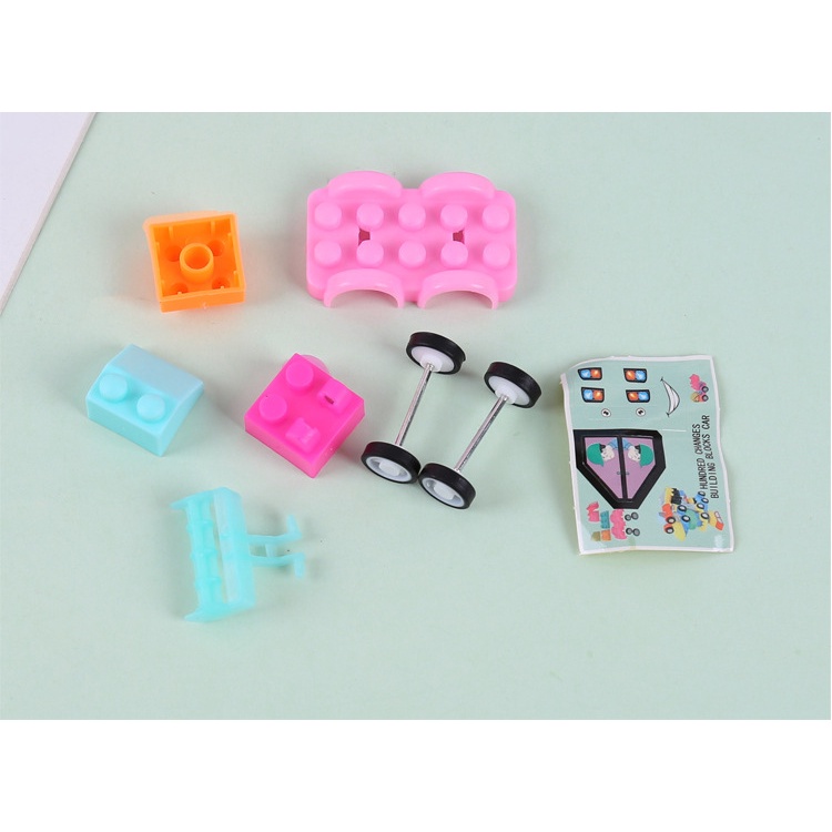 Lego xe mini cho bé, xe lắp ráp mini cho bé tập chơi