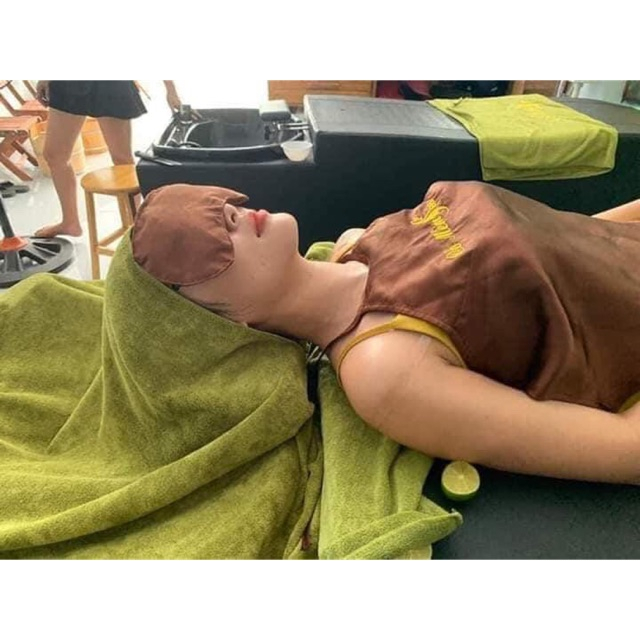Bộ Yếm Spa | Bộ Đồ Đùi Lụa Mát Massage, TắM TrắNg Thư GiãN Spa