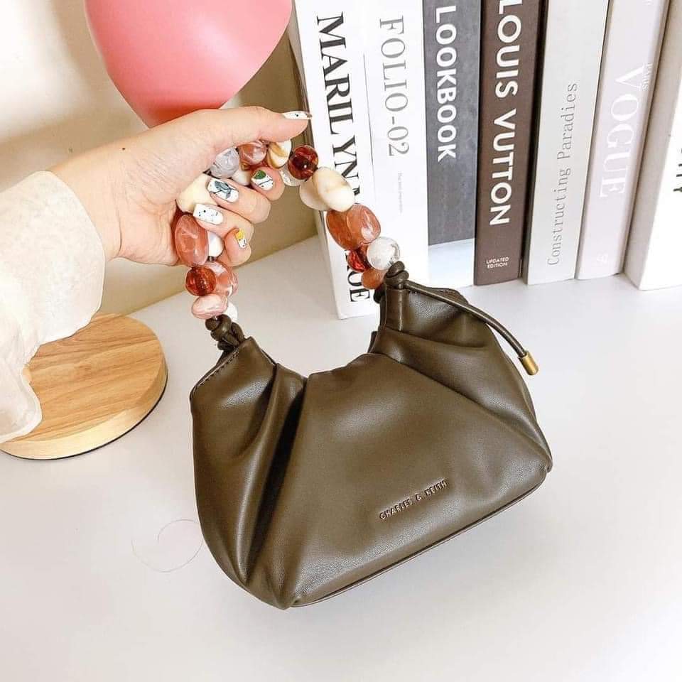 Túi da nhúng quai đá nhiều màu cnk điệu đà thanh lịch fulltag mac túi vải hãng