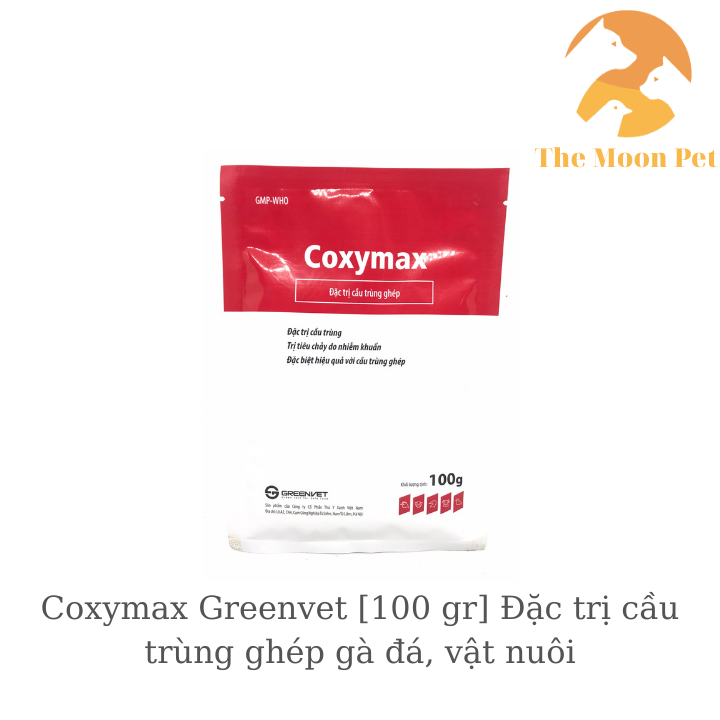 Coxymax Greenvet [100 gr] Cầu trùng ghép gà đá, vật nuôi