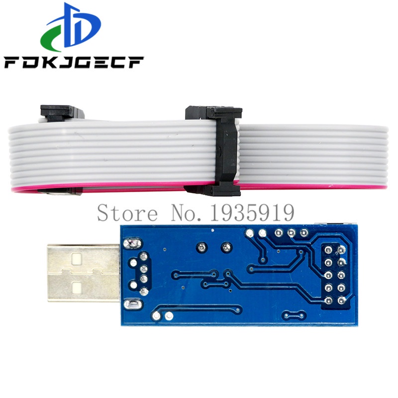 10Pin To 6 Pin Adapter Board + USBASP USBISP AVR Programmer USB ISP USB ASP ATMEGA8 ATMEGA128 Support Win7 64 integrated circuit