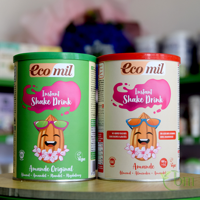 Sữa bột hạnh nhân hữu cơ 400g – Ecomil