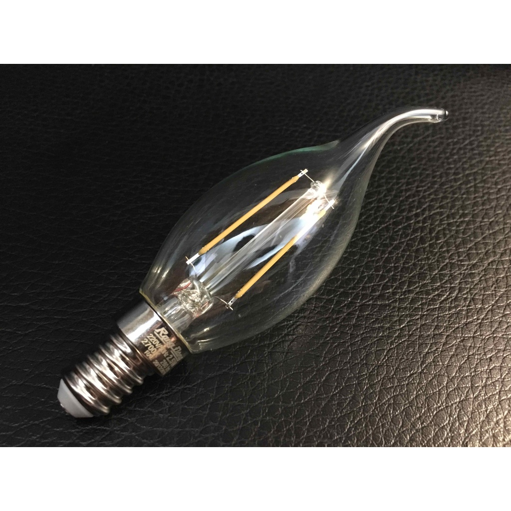 Bóng đèn LED NẾN DÂY TÓC 2.5W Model: C35/2,5W E14 ánh sáng vàng