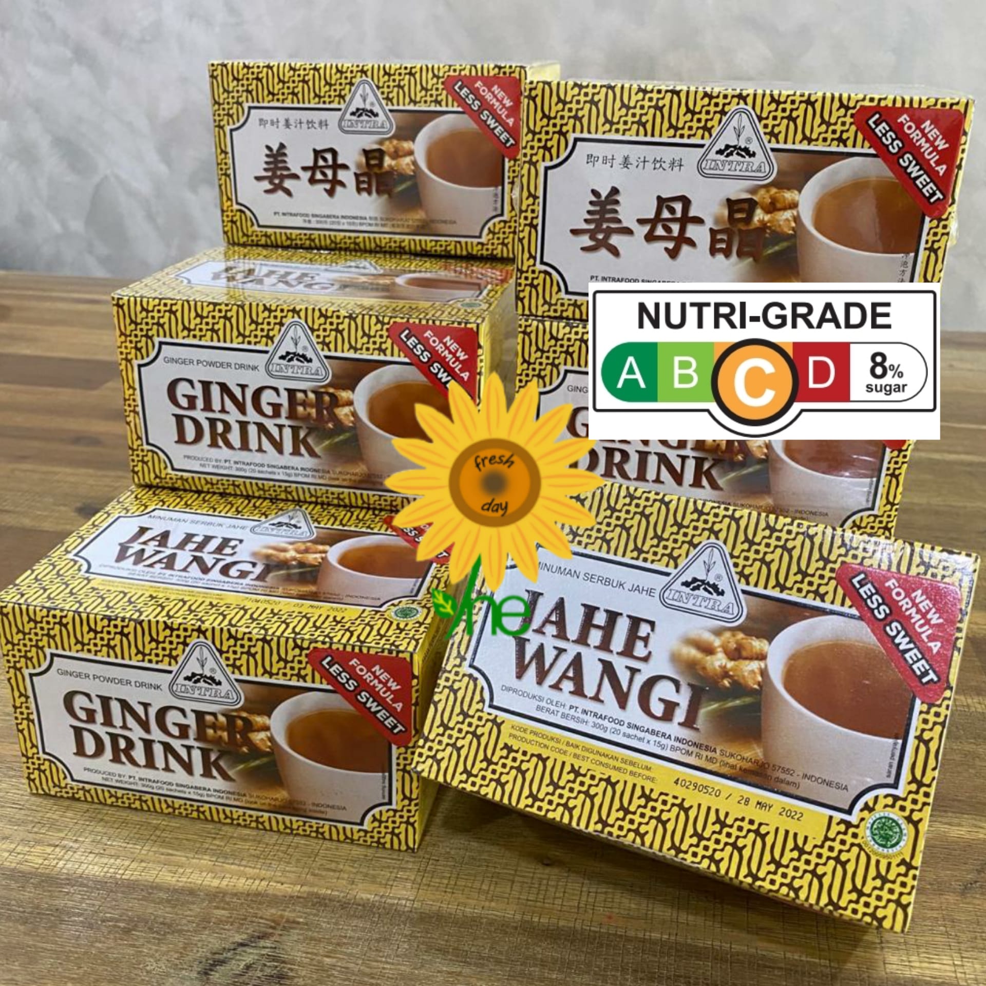 INTRA Ginger Drink (Jahe Wangi) - 20 sachets x 15gram | Lazada