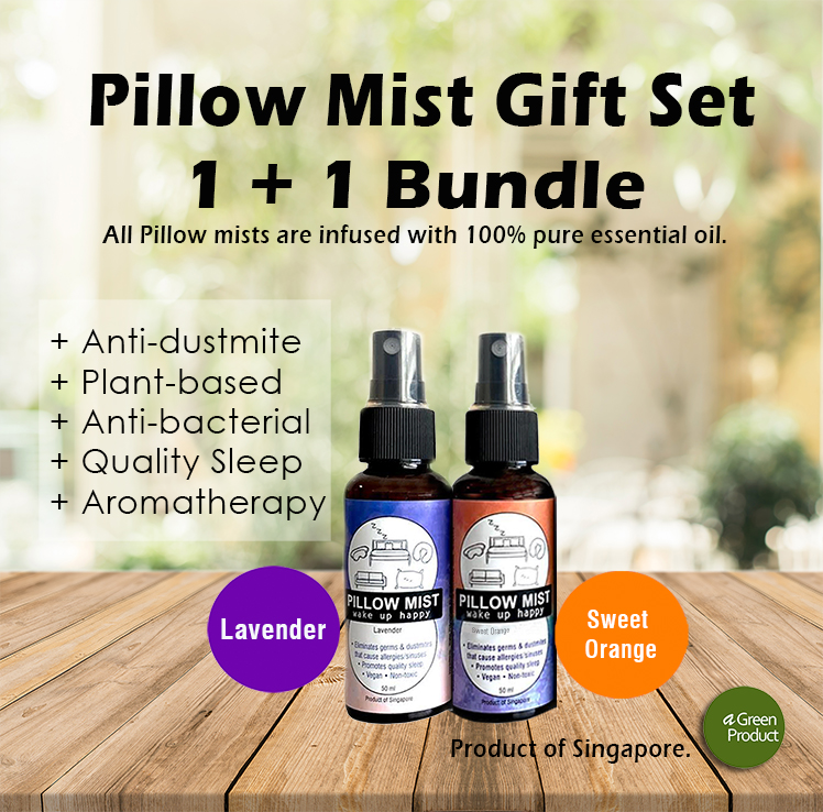 [1+1 Bundle]Natural Pillow Mist Spray Gift Set(Lavender, Chamomile