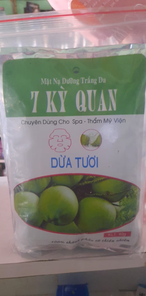 combo 10 miếng mặt nạ dưỡng da dừa tươi