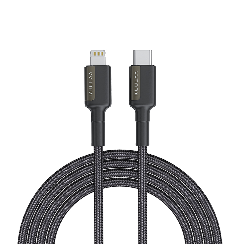 【For iPhone 13】【50% OFF Voucher】KUULAA Cáp sạc PD 30W USB C to Lightning Dây dữ liệu sạc nhanh 480Mbps Truyền nhanh cho iPhone 12 Mini 12 Pro Max 11 8 7 Macbook iPad